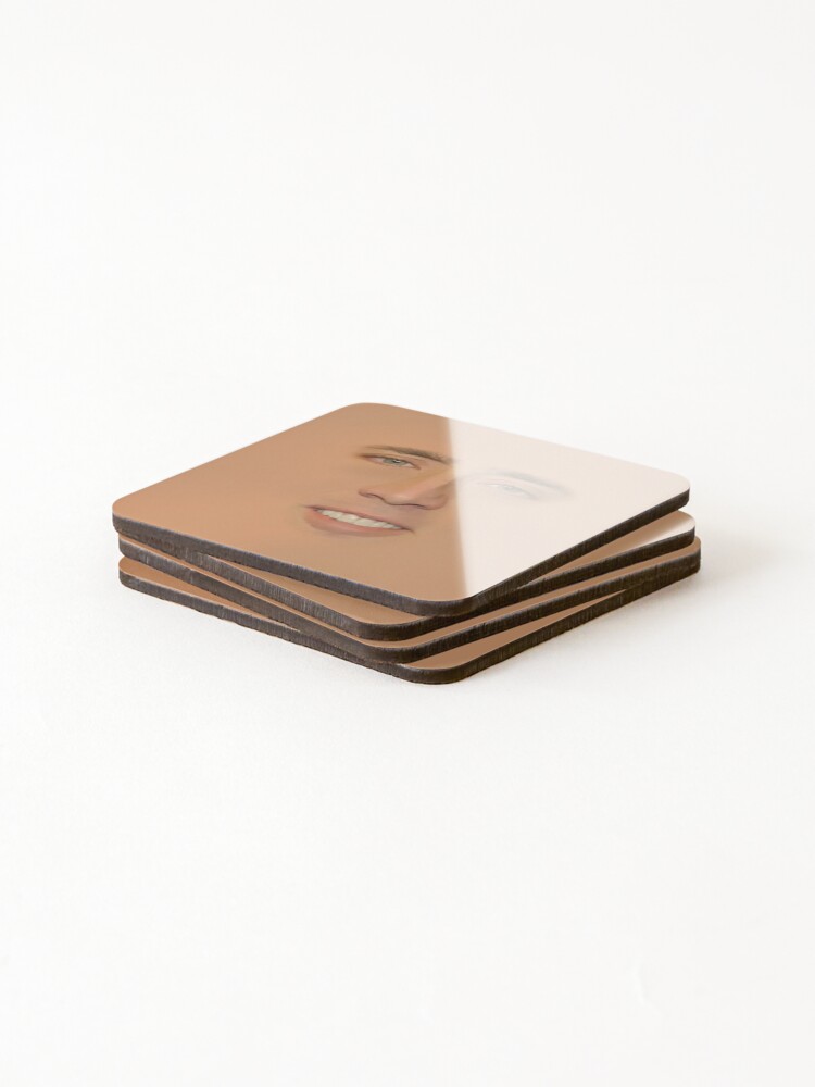 Alternate view of Nicolas cage Giant Face Coasters (Set of 4)