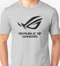 Republic of Gamers ROG Logo Black Slim Fit T-Shirt