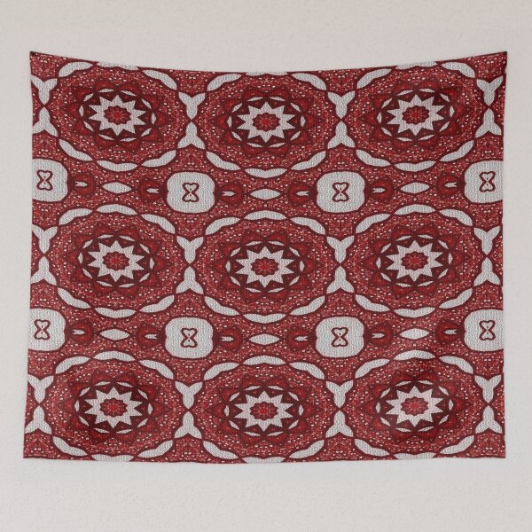 Item preview, Red and White Rave Mosaic Print designed and sold by Manic-Spider.