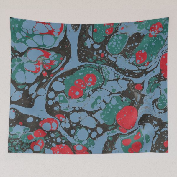 Item preview, Marbled Paper Abstract:Fireside Nights designed and sold by MarbleCloud.