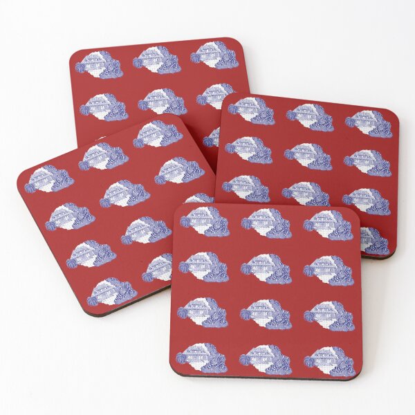 Item preview, Reunion Island, France, puzzle style, in blue designed and sold by Catherine Debusne.