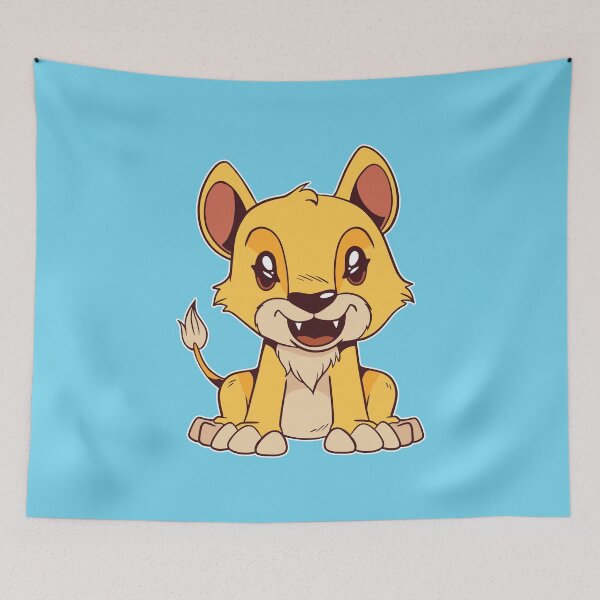 Item preview, cute lion cub designed and sold by DerSenat.