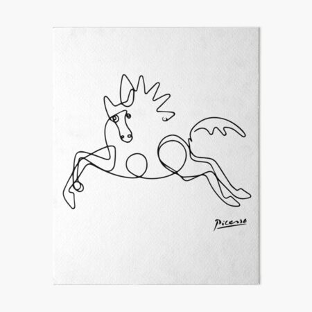 Pablo Picasso Horse Artwork Shirt, Sketch Reproduction Art Board Print