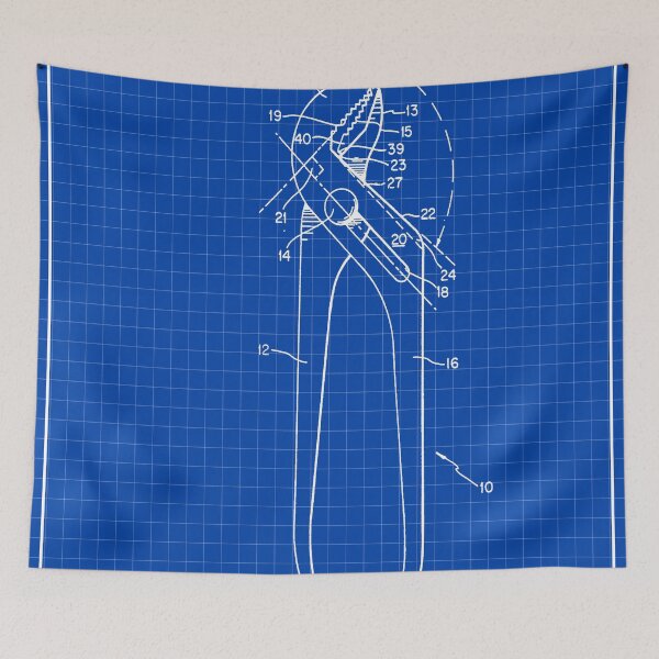 Item preview, Channellock Patent Drawing designed and sold by Clinton Thomas.