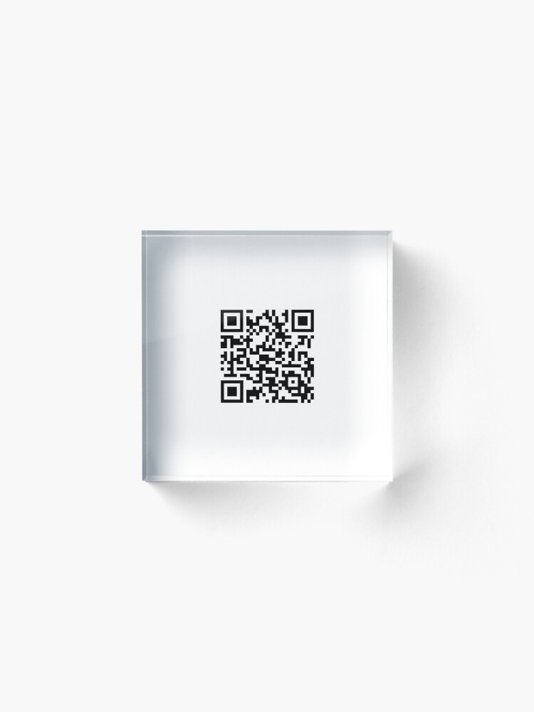 Rick Roll Your Friends! QR code that links to Rick Astley’s “Never Gonna  Give You Up”  music video Sticker for Sale by ApexFibers