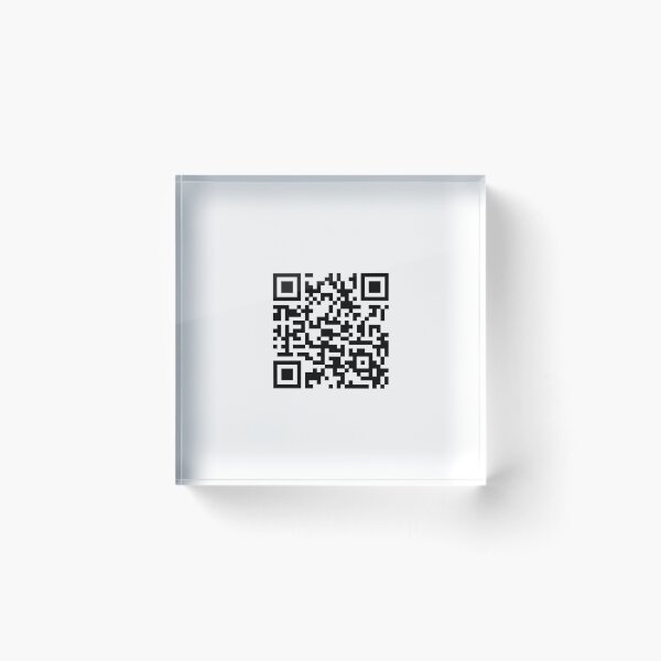 rickroll qr code Art Board Print for Sale by bsashop