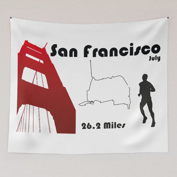 Item preview, San Francisco marathon designed and sold by C-Tiny-Factory.