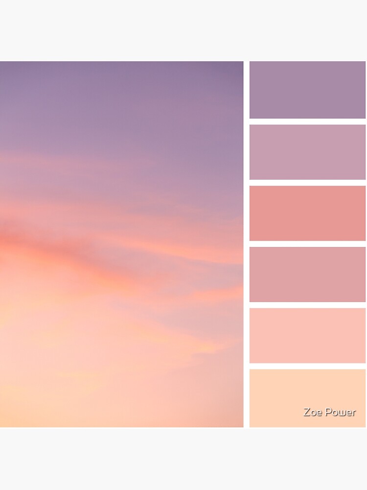 Dreamy Sunset Skies Colour Palette Tote Bag for Sale by Zoe Power