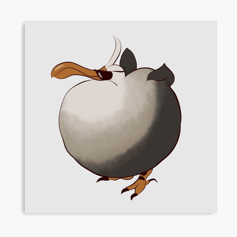 Chubby Dodo Buddy Ffxiv Metal Print By Bunsby Redbubble