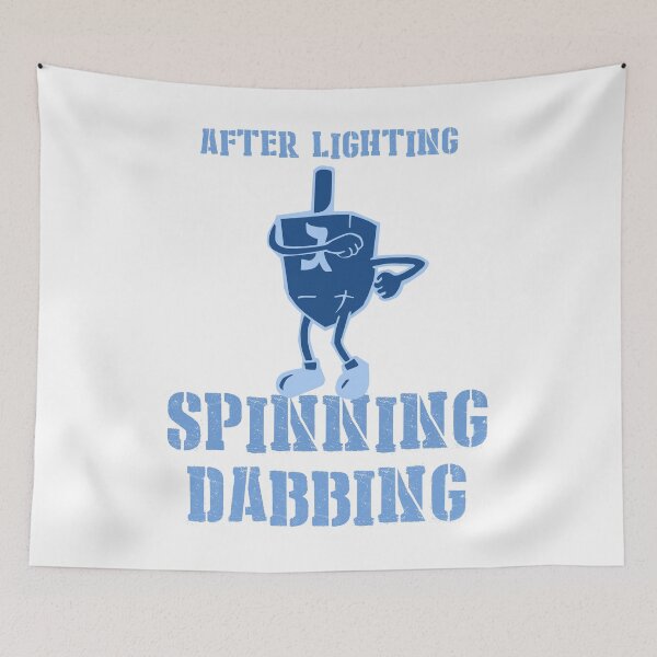 Item preview, Hanukkah-blue-color, dreidel, dreydl, dreydlekh, sevivon, designed and sold by Pointit.
