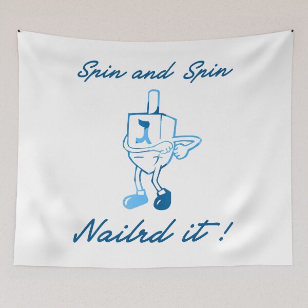 Item preview, Chanukkah-blue-color, dreidel, dreydl, dreydlekh, sevivon, designed and sold by Pointit.