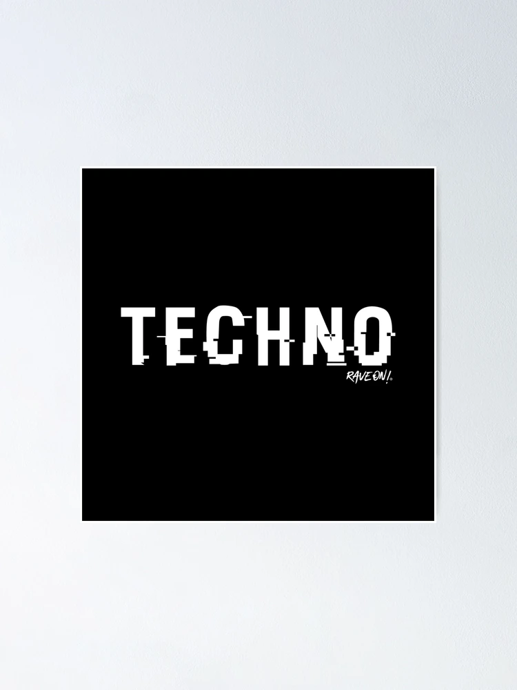 Thumbnail 1 of 3, Poster, TECHNO Shifted Rave On! designed and sold by Rave-On.