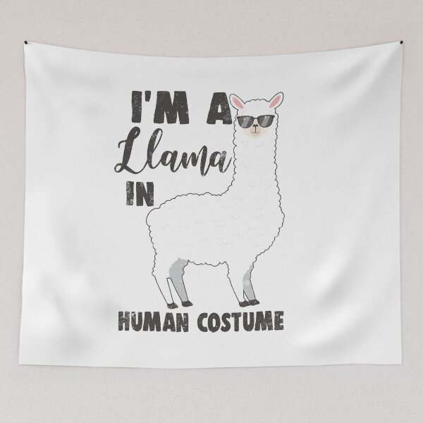 Item preview, I'm A Llama In A Human Costume Tee Funny Llama Gift designed and sold by findgreatshirts.