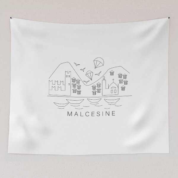 Item preview,  Malcesine Town Line Art designed and sold by firmine417.