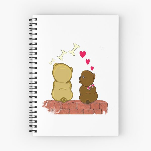 Item preview, Snooze Poop Dog enamorado sentado en una pared el día de San Valentín designed and sold by SnoozePoopDog.