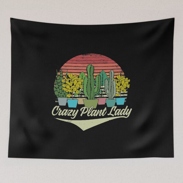 Item preview, Crazy Plant Lady Funny Vintage Style Gift for Proud Plant Mom designed and sold by alenaz.