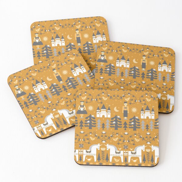 Item preview, Cuento de hadas amarillo + gris designed and sold by latheandquill.