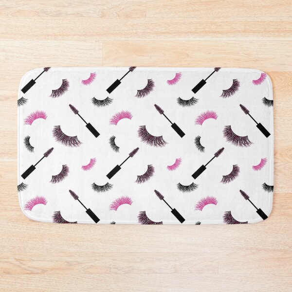 Item preview, Lashes and mascara with pink glitter  pattern designed and sold by sashica.