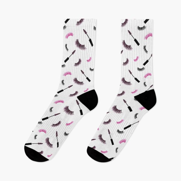 Item preview, Lashes and mascara with pink glitter  pattern designed and sold by sashica.