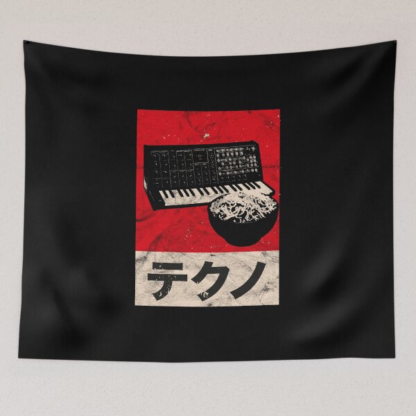 Item preview, Vintage Analog Japanese Synth Retro Synthesizer Ramen ASDR design designed and sold by A-Fashion.