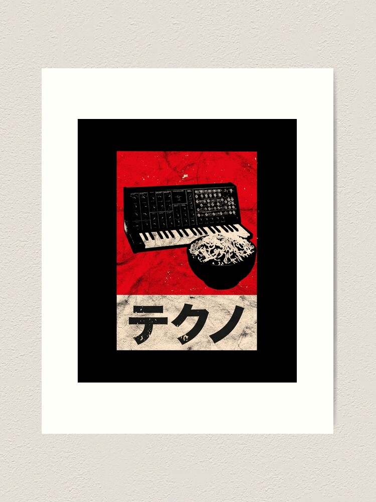 Vintage Analog Japanese Synth Retro Synthesizer Ramen ASDR design