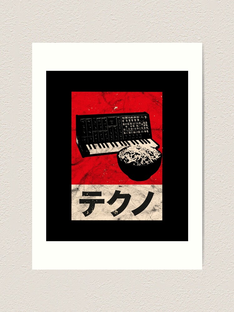 Vintage Analog Japanese Synth Retro Synthesizer Ramen ASDR design