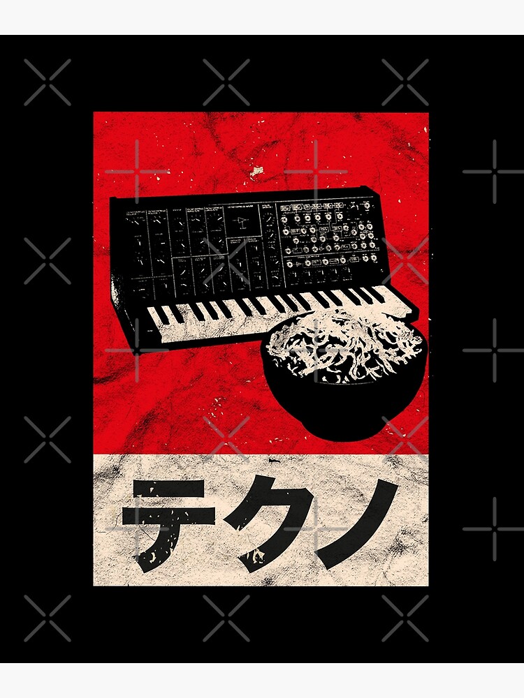 Vintage Analog Japanese Synth Retro Synthesizer Ramen ASDR design