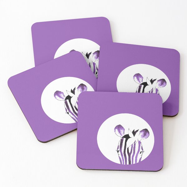 Item preview, Purple Watercolour Zebra designed and sold by Blank Expectations.