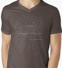 City 24 (Grey) Men's V-Neck T-Shirt