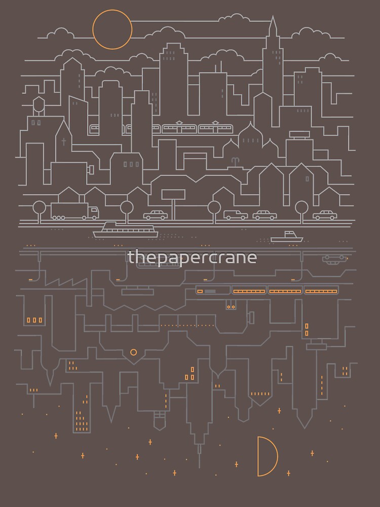 City 24 (Grey) by thepapercrane