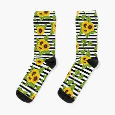 Sonnenblumen Blumen Muster Socken