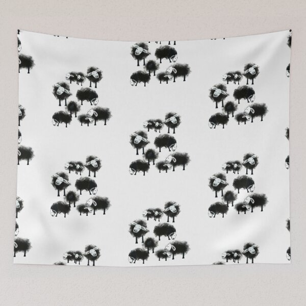 Item preview, Wee Flock of Black Sheep designed and sold by Christine Philbrick.