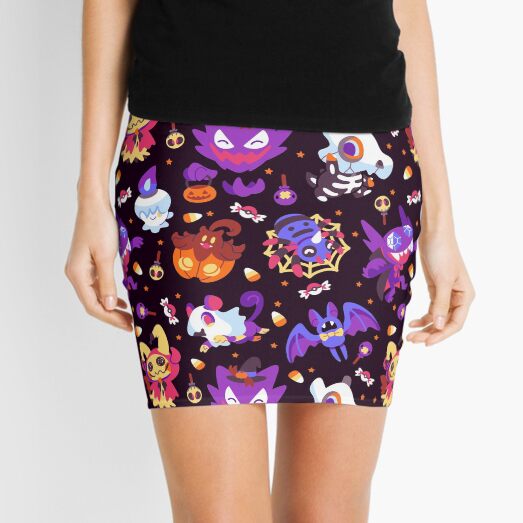 Halloween Pokes Mini Skirt