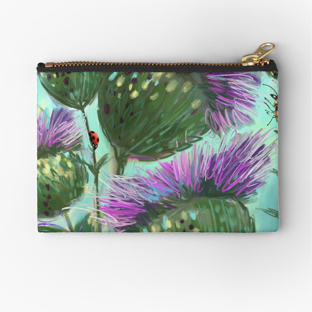 The Thistle Crowd Zipper Pouch