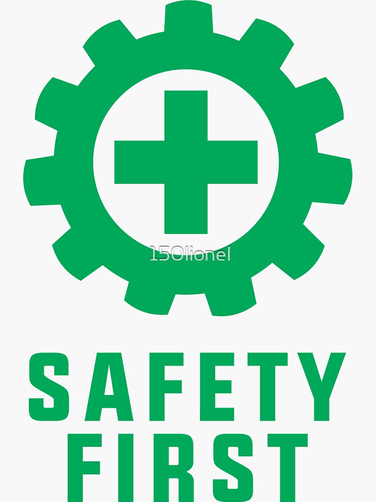 Thumbnail 3 of 3, Sticker, SAFETY FIRST designed and sold by 150lionel.