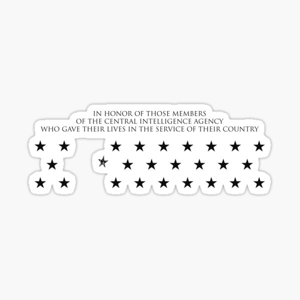 Homeland Wall Memorial (black) Sticker
