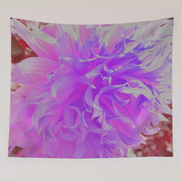 Item preview, Elegant Ultra-Violet Decorative Dahlia Flower designed and sold by myrubiogarden.