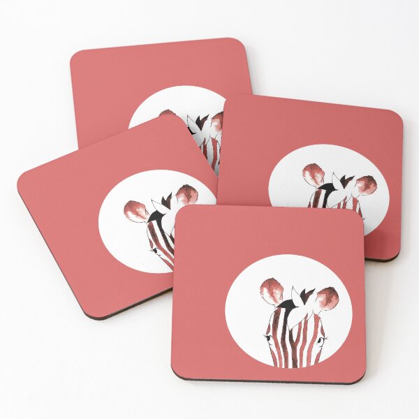 Item preview, Red Watercolour Zebra designed and sold by Blank Expectations.