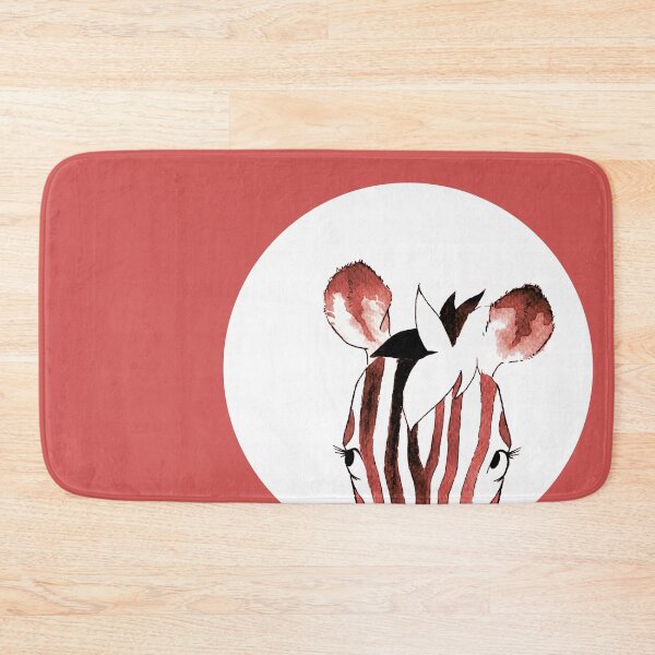 Item preview, Red Watercolour Zebra designed and sold by Blank Expectations.