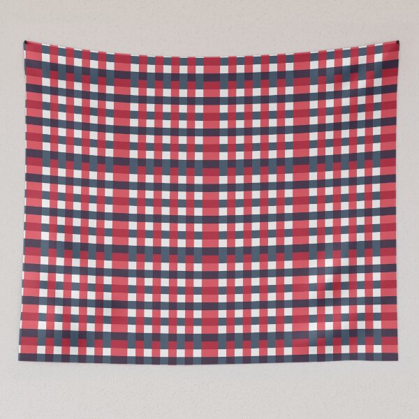 Item preview, Red, White, and Blue Preppy Gingham Check Pattern  designed and sold by kierkegaard.
