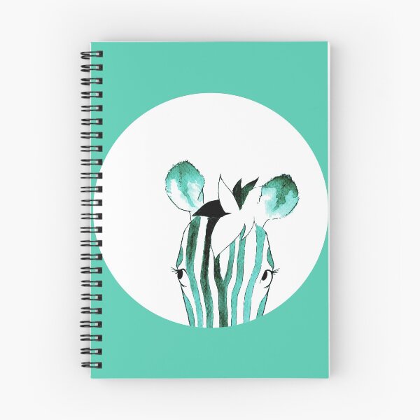 Item preview, Teal Watercolour Zebra designed and sold by Blank Expectations.