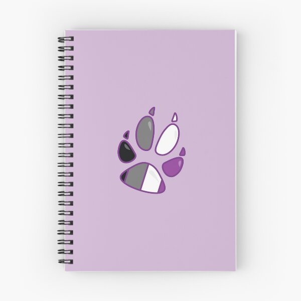Item preview, Asexual Pride Furry Fox Paw Print designed and sold by Morgan Johnsen.