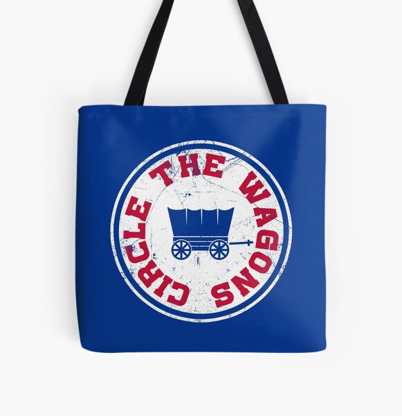 Circle The Wagons - Blue Sticker for Sale by SaturdayAC