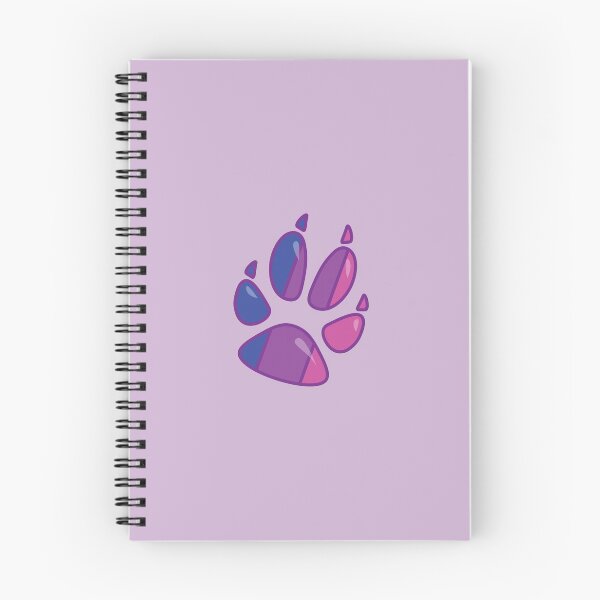 Item preview, Bisexual Pride Furry Fox Paw Print designed and sold by Morgan Johnsen.