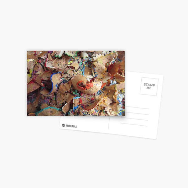 pencil shavings Postcard