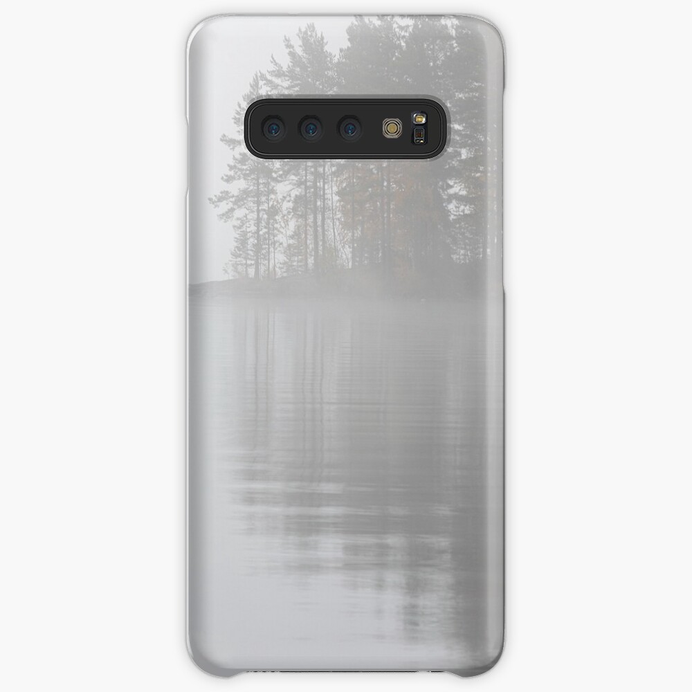 Trees reflection at lake foggy morning Case & Skin for Samsung Galaxy
