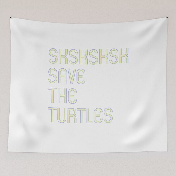 Item preview, Kopie von Sksksksk and I oop Save the turtles Basic Girl Sticker Gift designed and sold by theshirtinator.