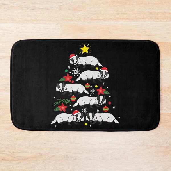 Aperçu de l'œuvre Badger Christmas Ornament Tree créée et vendue par rafaeltto.
