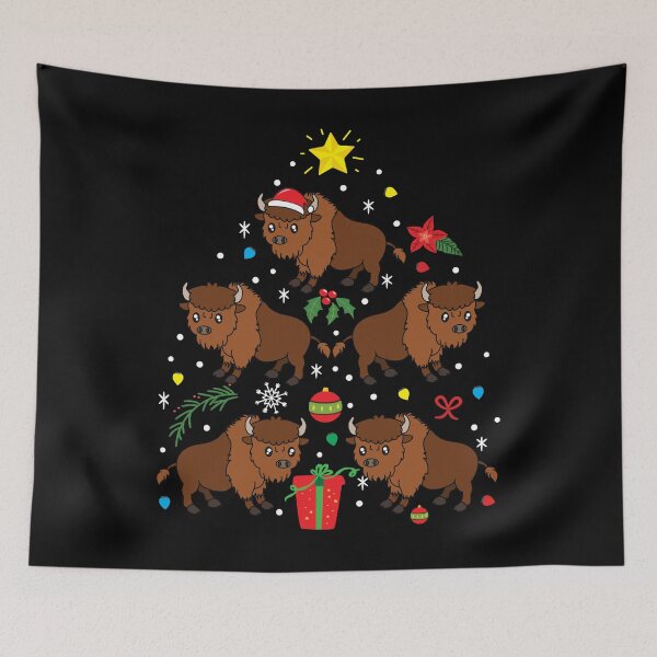 Item preview, Bison Christmas Ornament Tree designed and sold by rafaeltto.
