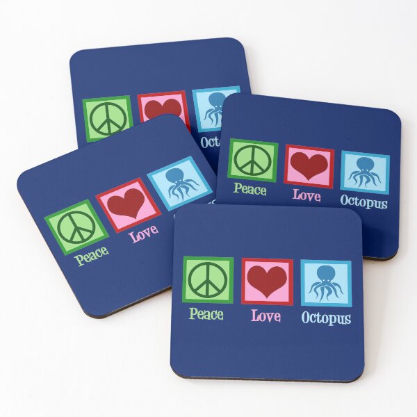 Aperçu de l'œuvre Peace Love Octopus créée et vendue par Epic Love Designs.